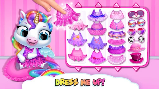 Gameplay screenshot 2 from My Baby Unicorn - Pony Care - Educational game